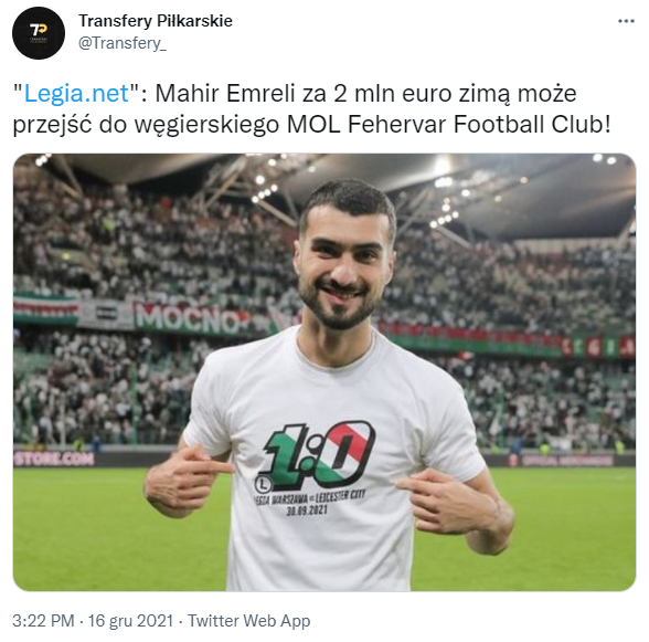 2 MLN EURO ZA EMRELEGO! Jest pierwszy chętny klub!